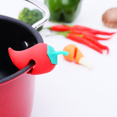 Silicone Pot Lid Holder Heat-resistant Anti-spill Rack Durable Kitchen Gadget