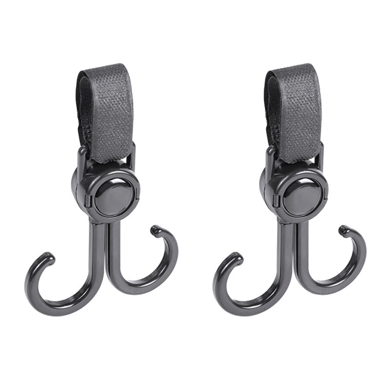 5pcs Hook Baby Stroller Hanger 360 Rotation Cart Hook And Loop Fastener