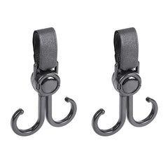 5pcs Hook Baby Stroller Hanger 360 Rotation Cart Hook And Loop Fastener