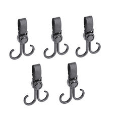 5pcs Hook Baby Stroller Hanger 360 Rotation Cart Hook And Loop Fastener