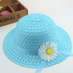 Sunflower Straw Hat for Kids Beachwear