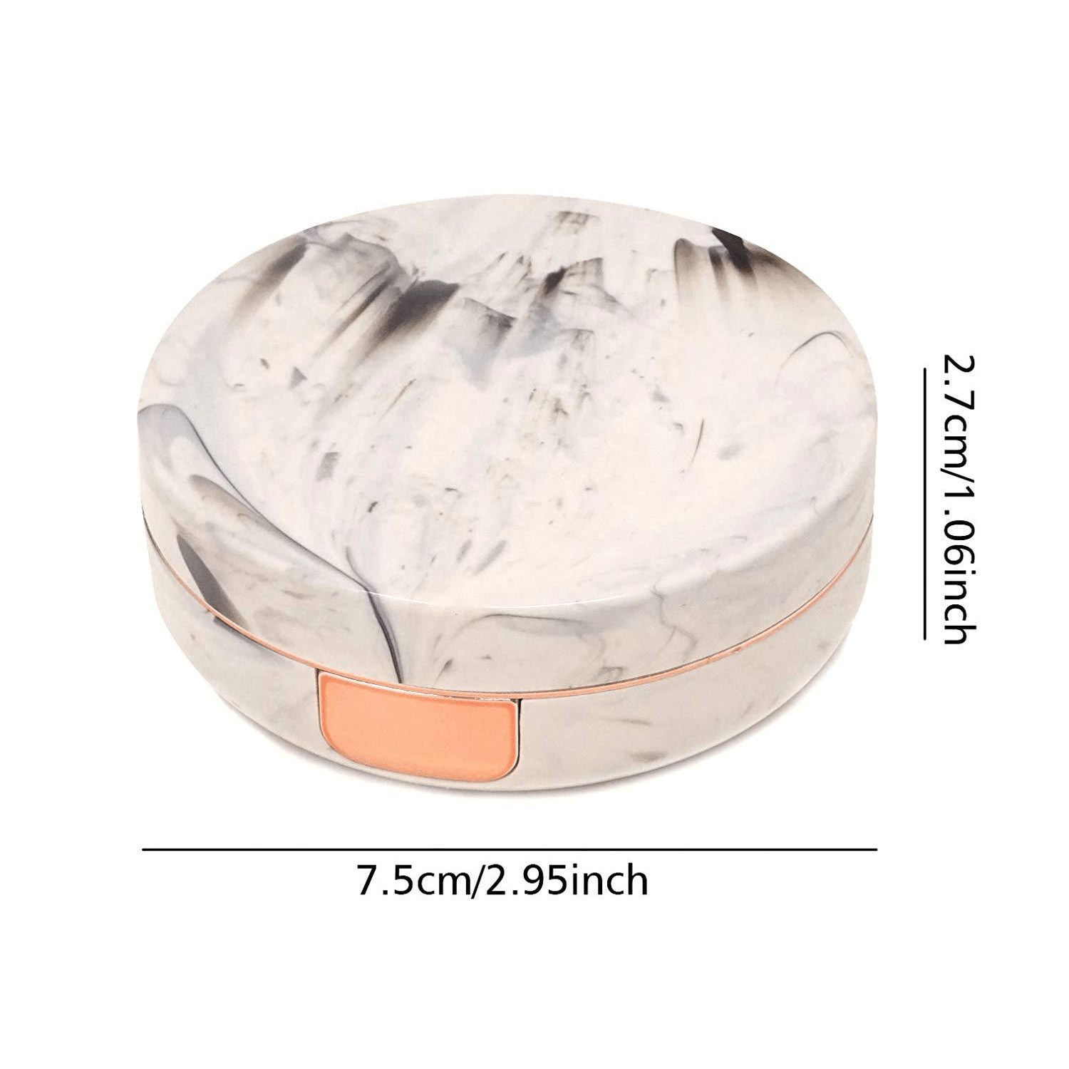 Round Lens Case Double Box Storage Lens Case Lens Protective Box For Men