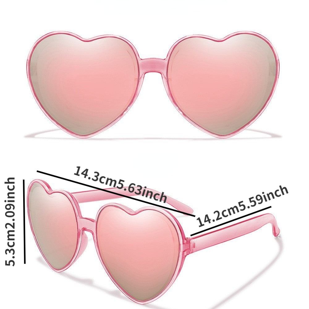 Y2K Heart Sunglasses Funny Party Glasses UV400