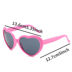 Y2K Heart Sunglasses Men Women Funny Candy Glasses UV400