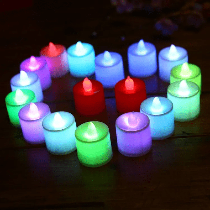 Electronic Candles for Wedding Proposal Birthday Arrangement