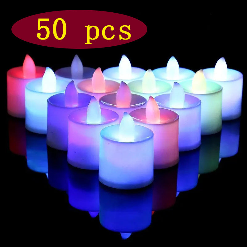 Electronic Candles for Wedding Proposal Birthday Arrangement