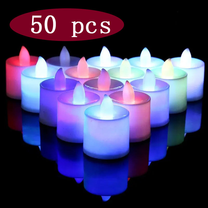 Electronic Candles for Wedding Proposal Birthday Arrangement