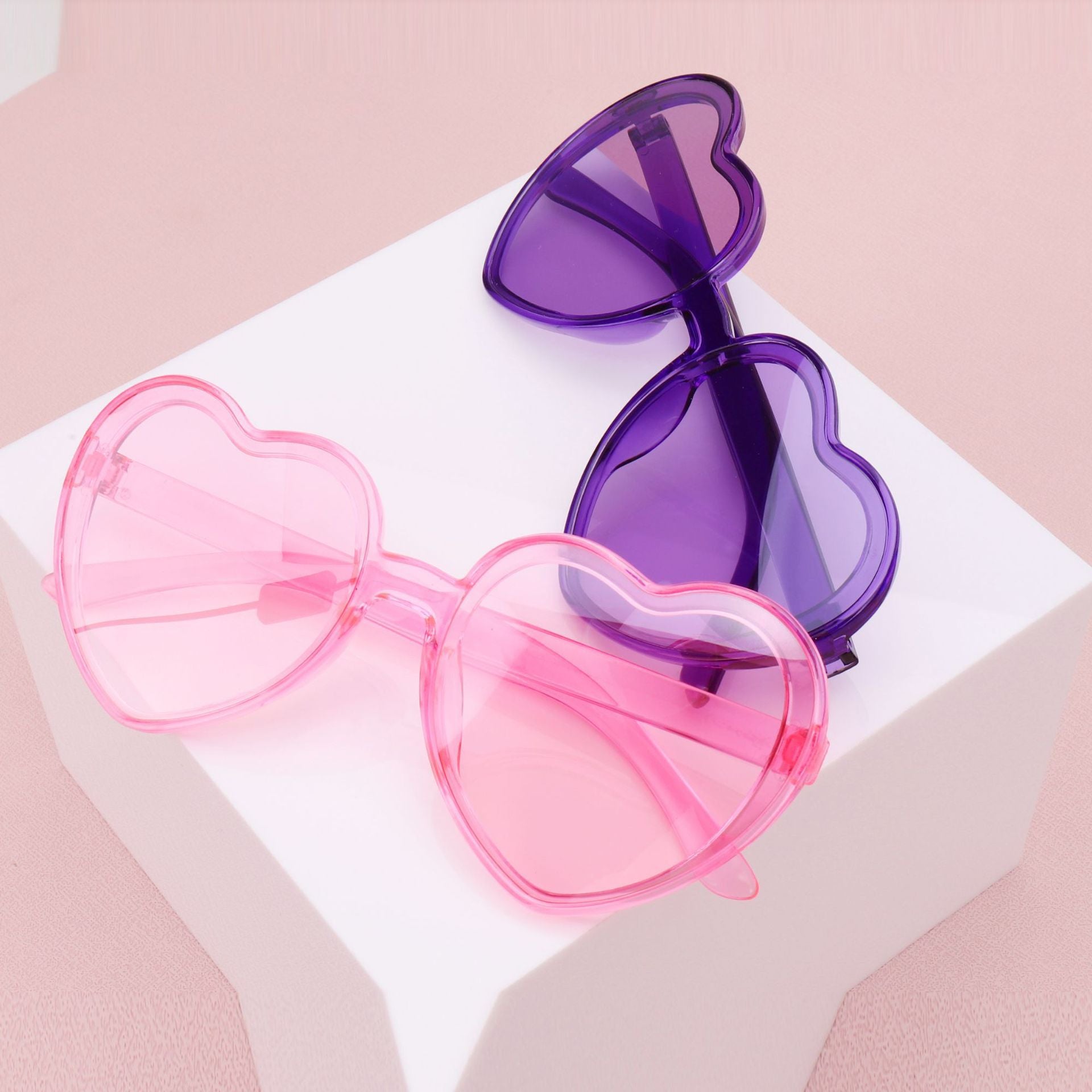 Y2K Heart Sunglasses For Women Men Funny Candy Glasses UV400