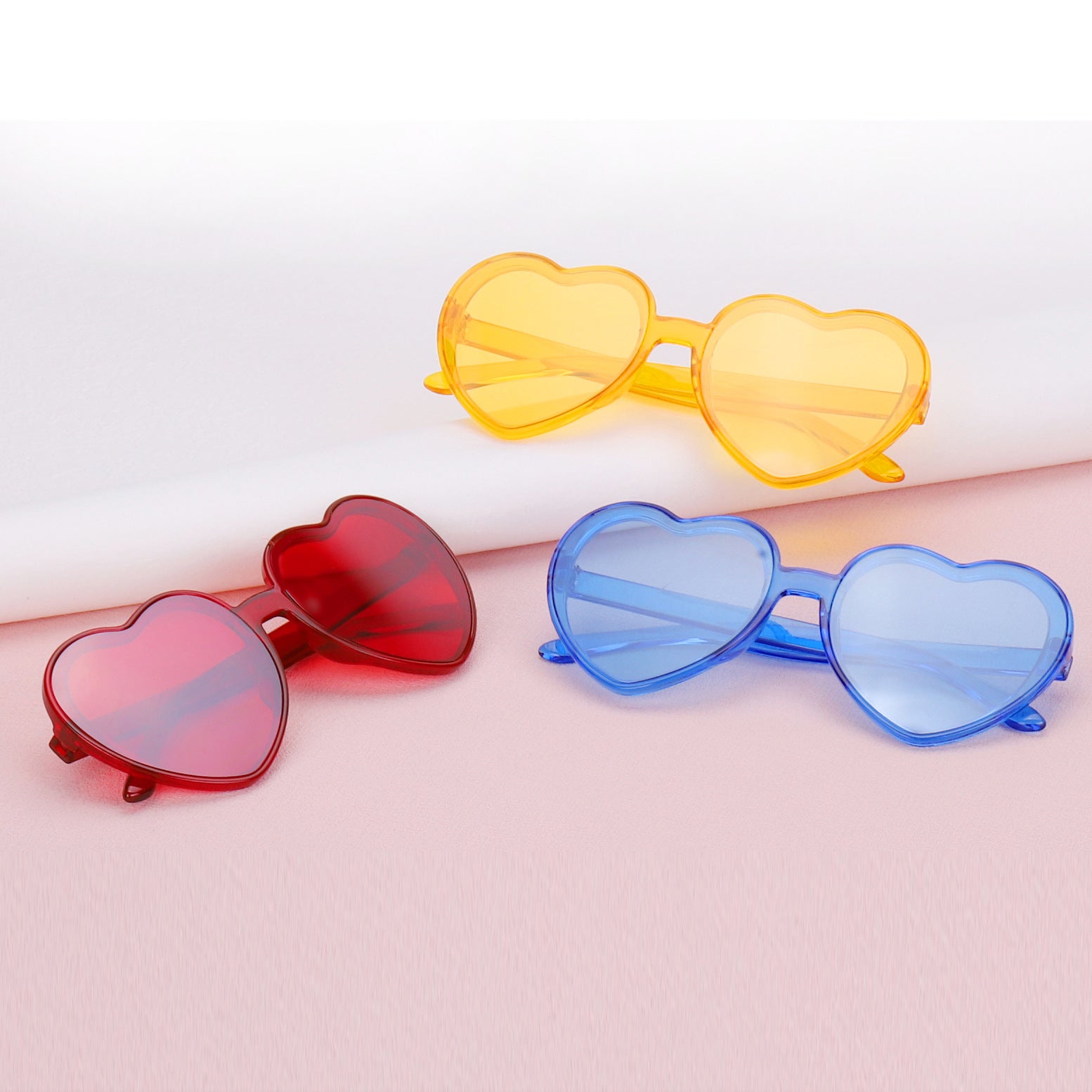 Y2K Heart Sunglasses For Women Men Funny Candy Glasses UV400