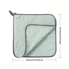 8pcs Bamboo Fiber Kitchen Absorbent Dishcloth, Lint-Free Essential Cleaning Tool