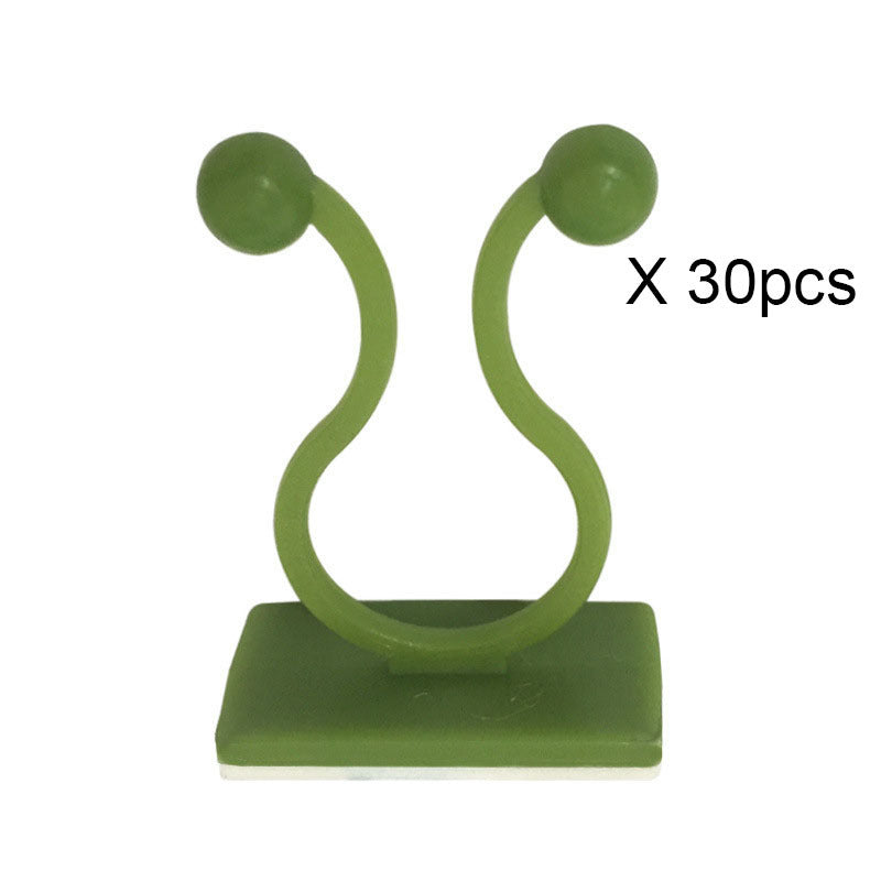 30pcs Self Adhesive Plant Climbing Wall Fasteners Hooks for Garden