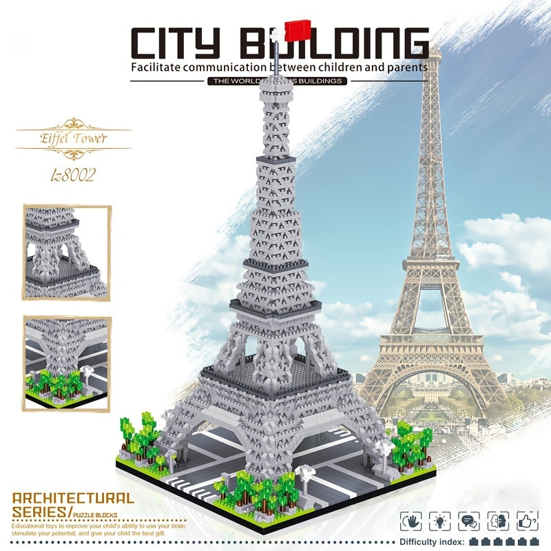 3585pcs Paris Eiffel Tower Building Blocks Set Educational Toys