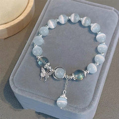 Butterfly Charm Beaded Bracelet for Girls Adjustable Bracelet