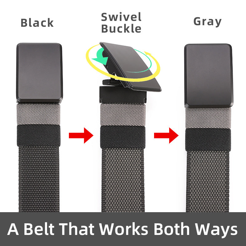 Rotatable Swivel Buckle Tactical Nylon Belt for Jeans Pants