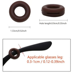 5 Pairs Glasses Anti-slip Cover Ear Hook Silicone Set Accessories