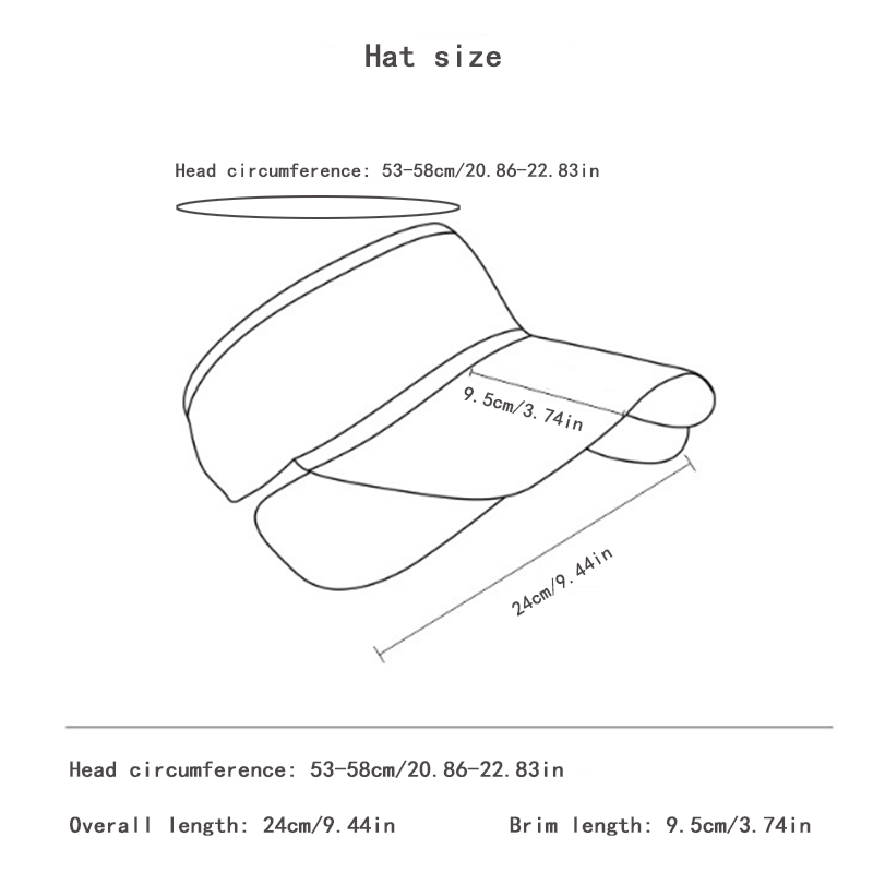 Letter Jacquard Ponytail Visor Hat Wide Brim UV Protection Sun Hat