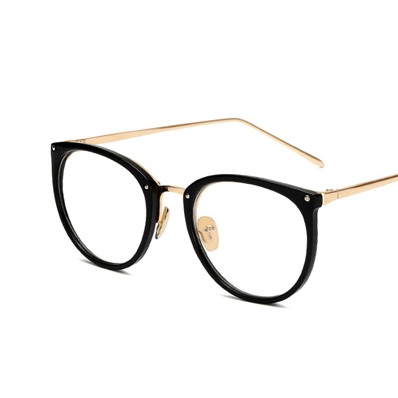 Anti Light Glasses For Women Men Casual Metal Optical Frame