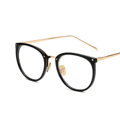 Anti Light Glasses For Women Men Casual Metal Optical Frame