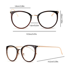 Anti Light Glasses For Women Men Casual Metal Optical Frame