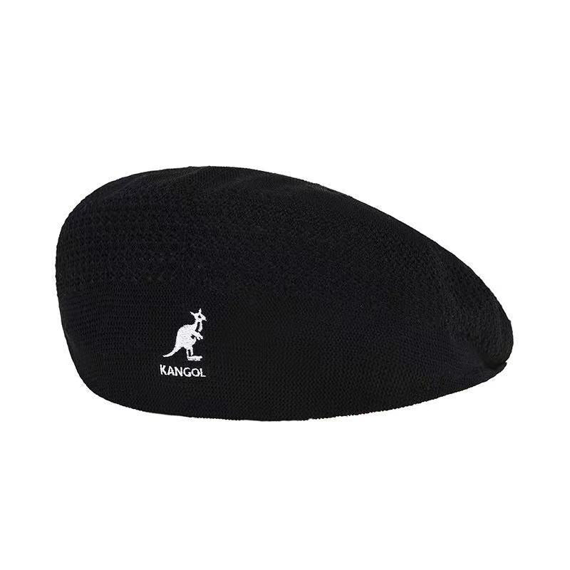 Animal Embroidery Beret Solid Painter Cap Unisex Octagonal Hat