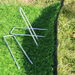 50pcs Galvanized Garden Stakes for Weed Fabric Landscape & Camping Tents