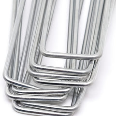 50pcs Galvanized Garden Stakes for Weed Fabric Landscape & Camping Tents