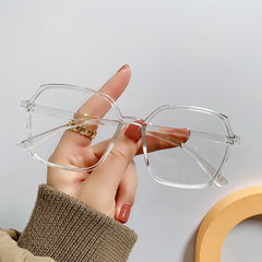 Polygon Anti Light Glasses For Women Men Students
