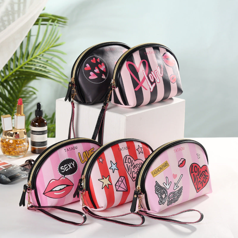 Lip Print Coin Purse Travel Storage Bag