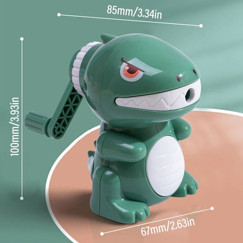 Dinosaur Mechanical Pencil Sharpener Hand Crank Lead Creative Cartoon Stationery