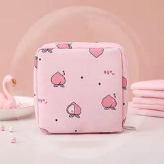 Cactus Print Sanitary Napkin Storage Bag Organizer