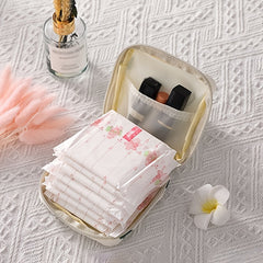 Cactus Print Sanitary Napkin Storage Bag Organizer