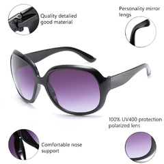 Women's Oval Sunglasses Large Gradient UV400