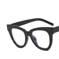 Light Blocking Cat Eye Glasses Clear Lens Jelly Frame Women