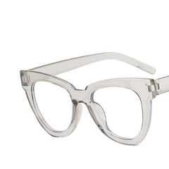 Light Blocking Cat Eye Glasses Clear Lens Jelly Frame Women
