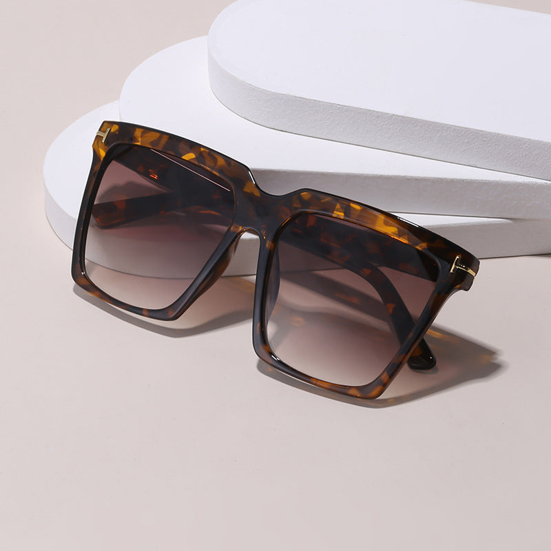 Large Square Sunglasses Gradient Anti Glare UV400