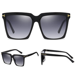 Large Square Sunglasses Gradient Anti Glare UV400