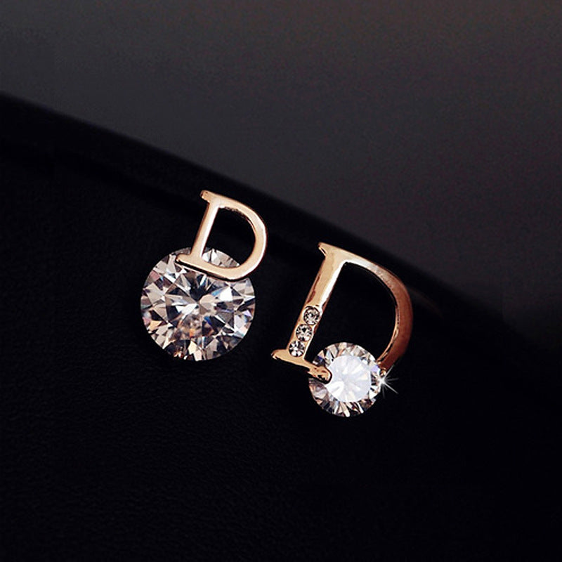 D Rhinestone Stud Earrings Jewelry for Girls