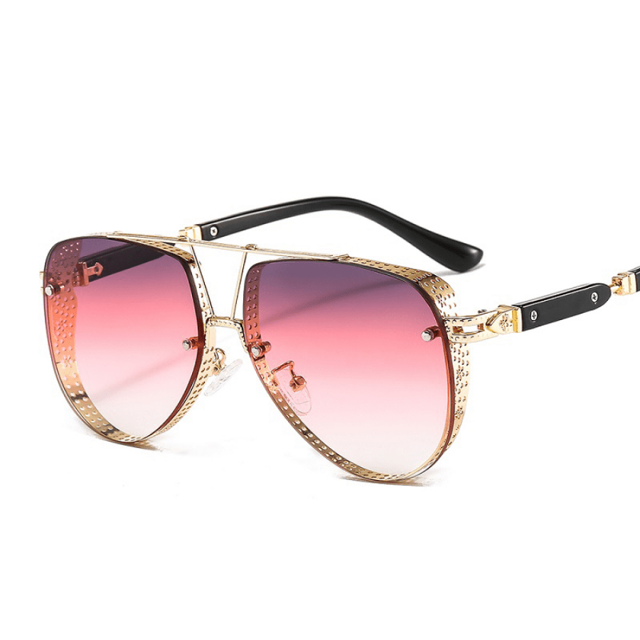 Hollow Pattern Men's Pilot Sunglasses for Street Photography Holiday Party
