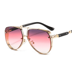 Hollow Pattern Men's Pilot Sunglasses for Street Photography Holiday Party