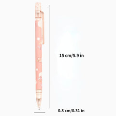 3pcs Sweet Peach Mech Pencils 0.5mm Lead Cartoon Gift Students
