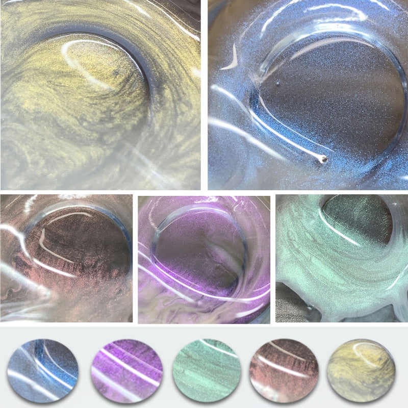 5 Colors Star Sky UV Resin Pigment Dye Epoxy Resin Crafts Jewelry DIY