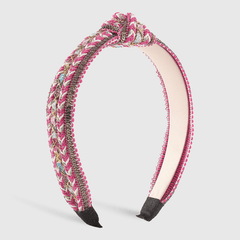 Boho Cross Knotted Headband Braided Head Hoop Criss Cross Headdress Hair Accesso