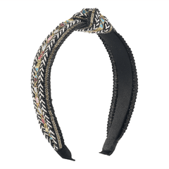 Boho Cross Knotted Headband Braided Head Hoop Criss Cross Headdress Hair Accesso
