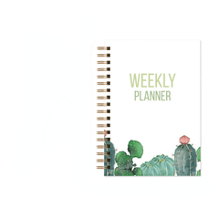 Weekly Planner Notebook A5 Schedule Notepad Spiral Goals