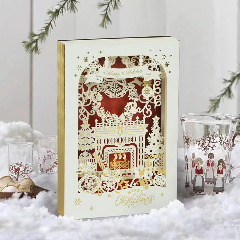 3D Christmas Tree Card Set with Envelope & Sticker
