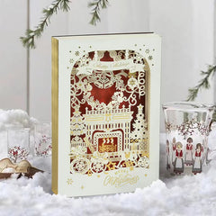 3D Christmas Tree Card Set with Envelope & Sticker