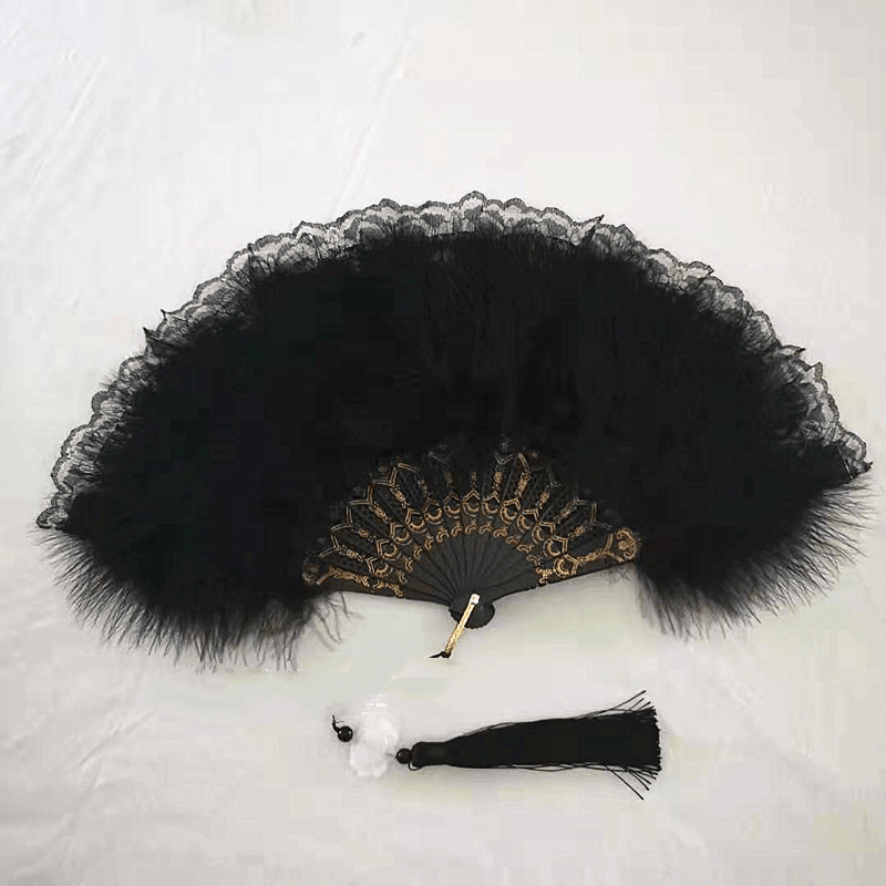 Vintage Folding Fan Stage Performance Fan