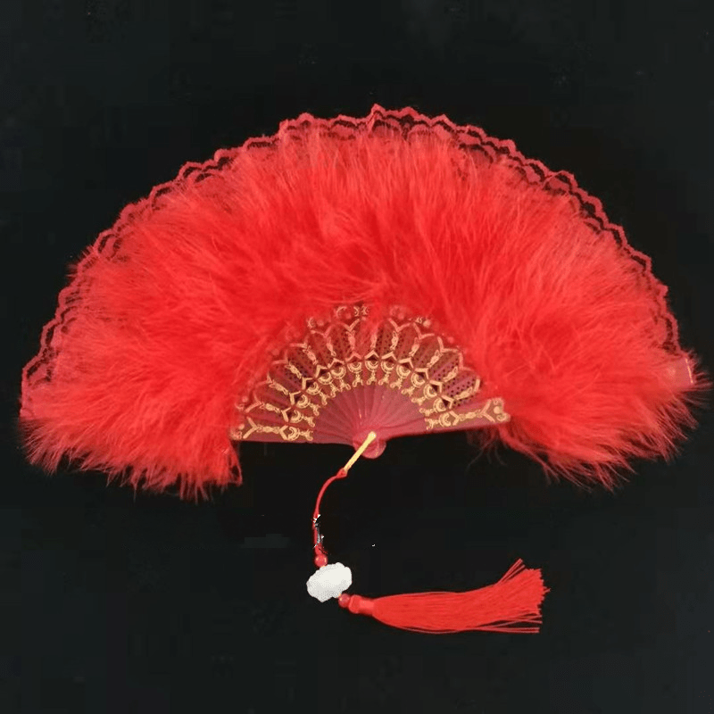 Vintage Folding Fan Stage Performance Fan