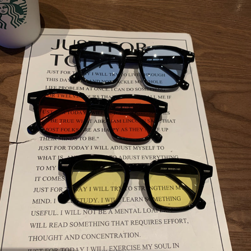 Y2K Square Sunglasses Men Women Candy Glasses UV400