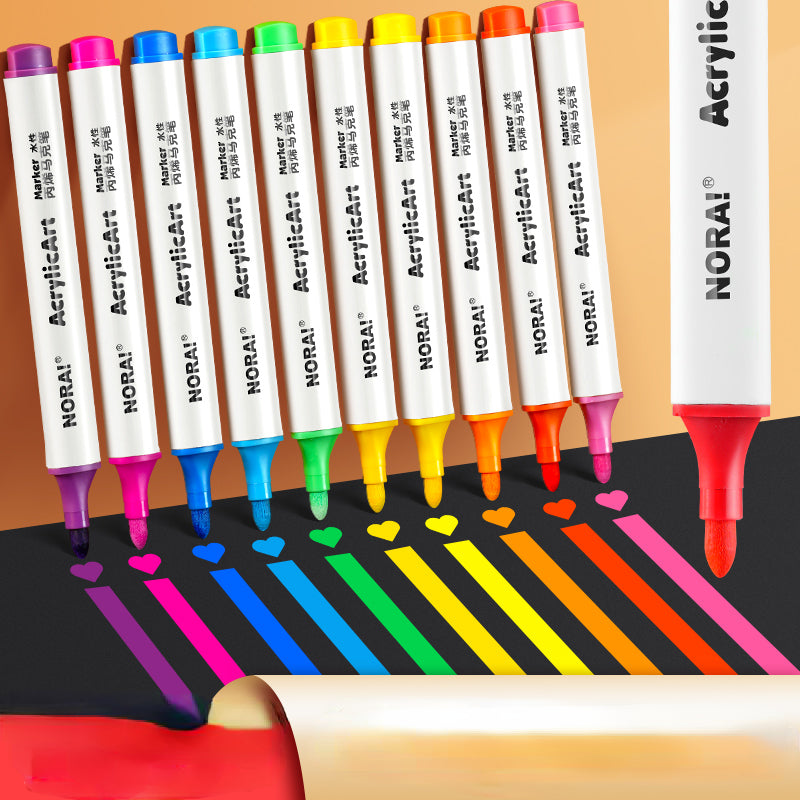Double Headed Acrylic Marker Pen Student